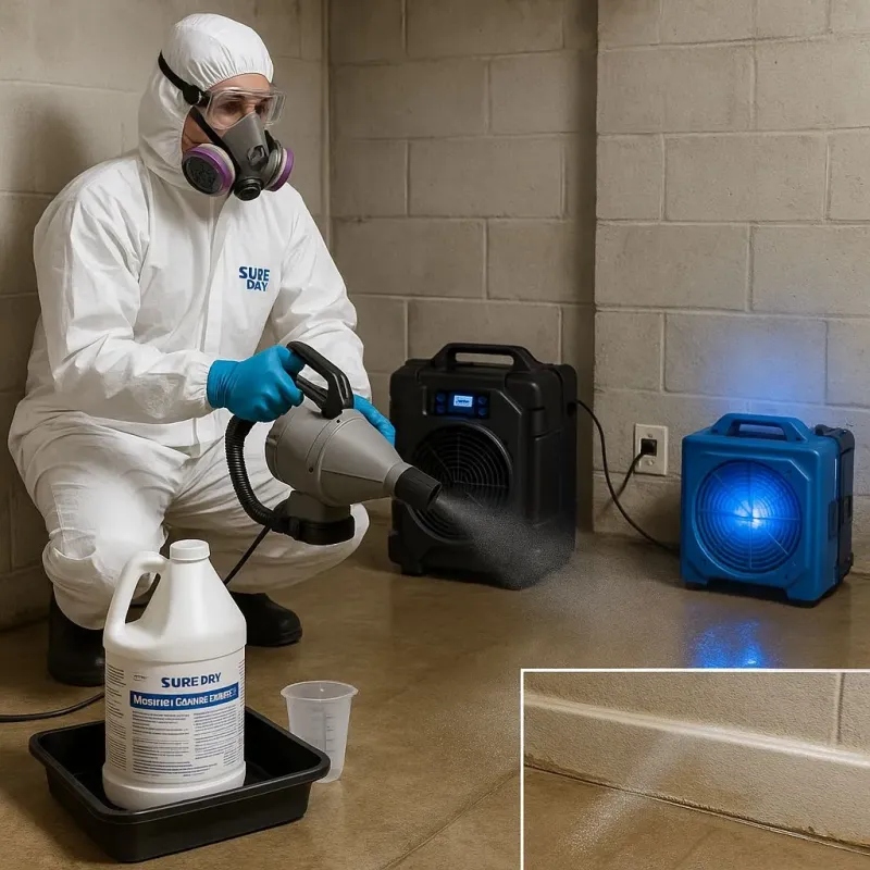Sanitization and Odor Removal process in Center Line, MI