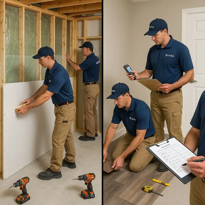 Repairs and Reconstruction process in Center Line, MI