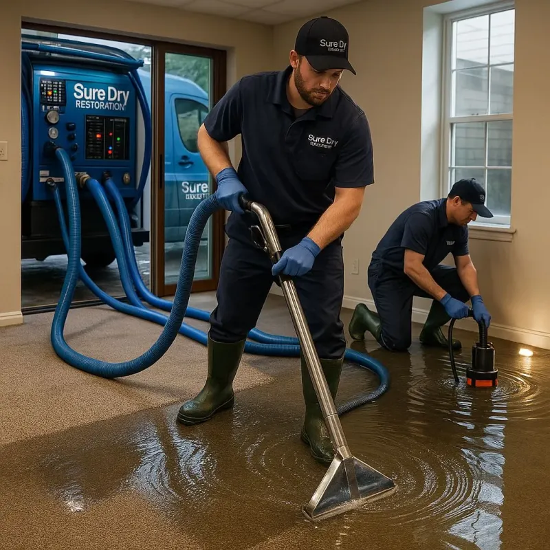 Water Extraction and Removal process in Center Line, MI